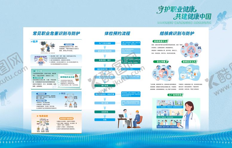 编号：64430406291408269396【酷图网】源文件下载-2026年职业病周科普展板