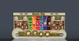 电玩城动漫城吧台效果图6