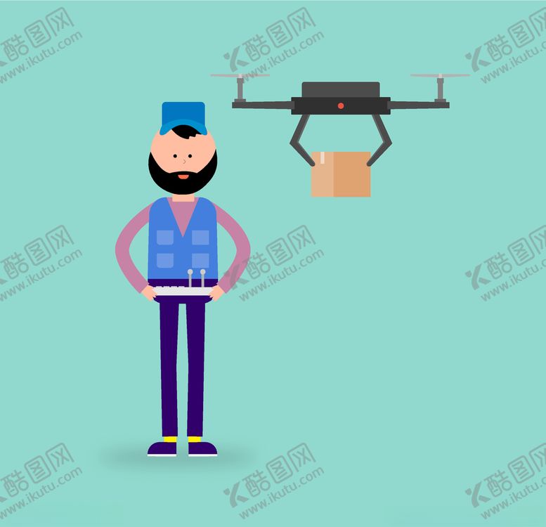 编号：97960007131656522476【酷图网】源文件下载-快递员