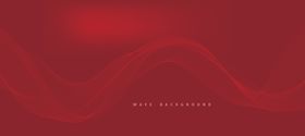 红色渐变波浪背景