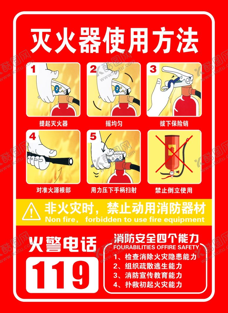 编号：65967403311908411741【酷图网】源文件下载-灭火器使用方法