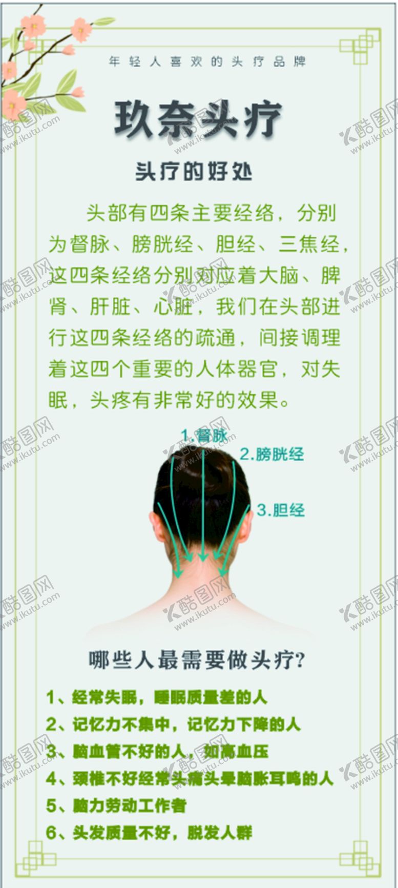 编号：34134812011442509497【酷图网】源文件下载-玖奈头疗好处的展架海报
