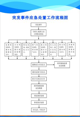 突发事件应急处置工作流程图