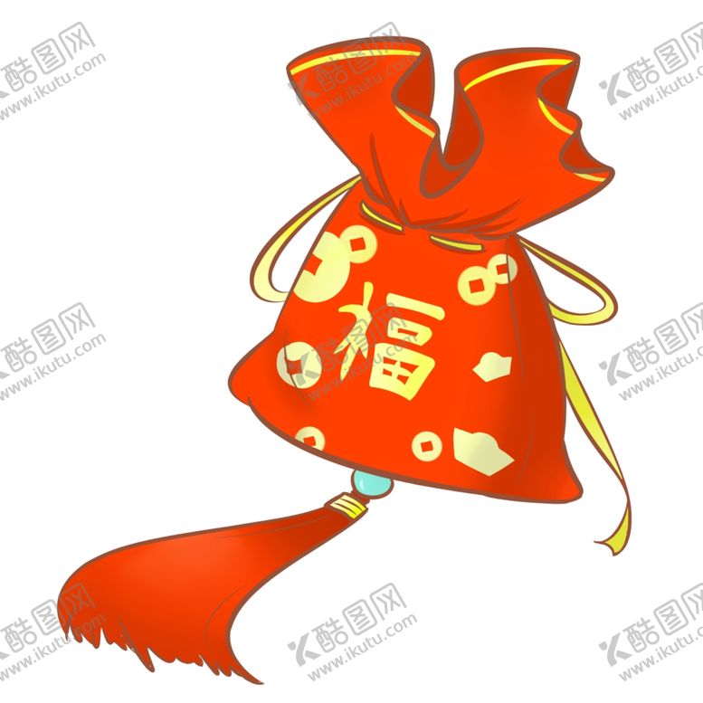 编号：41563804240016205373【酷图网】源文件下载-红色福袋插画
