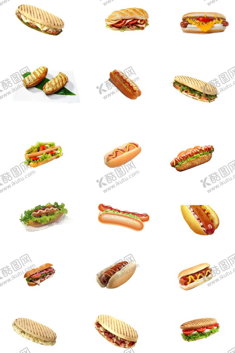 编号：95672609241844236361【酷图网】源文件下载-热狗面包素材