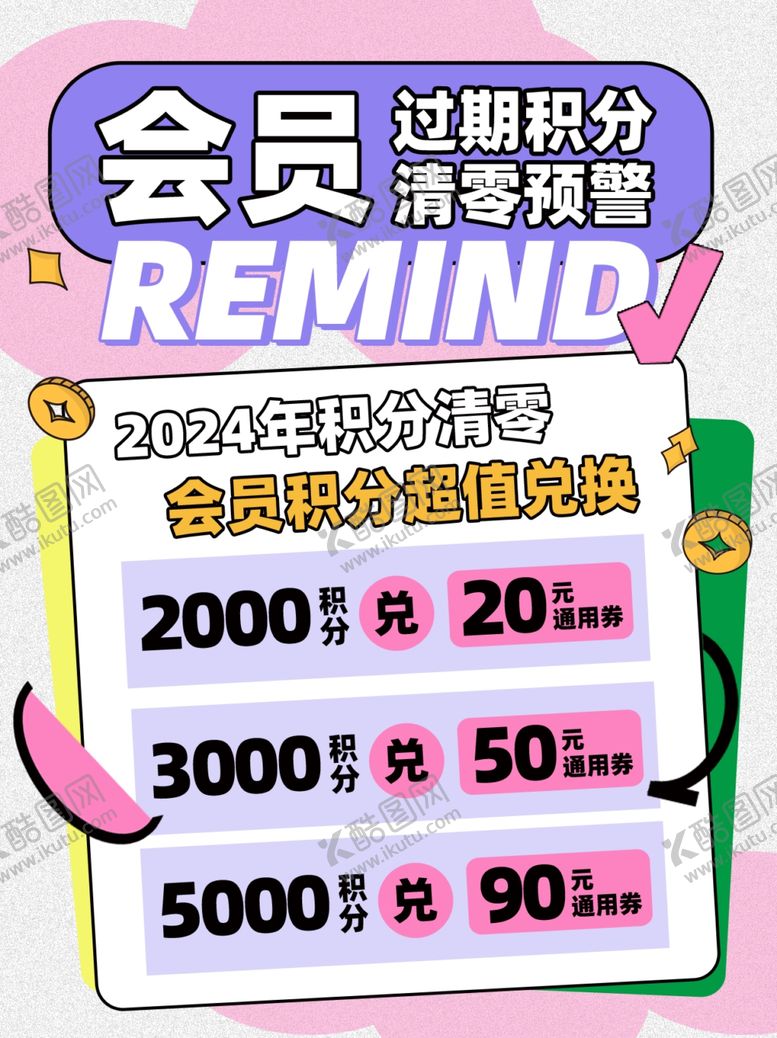 编号：99328104081547139194【酷图网】源文件下载-会员积分提醒