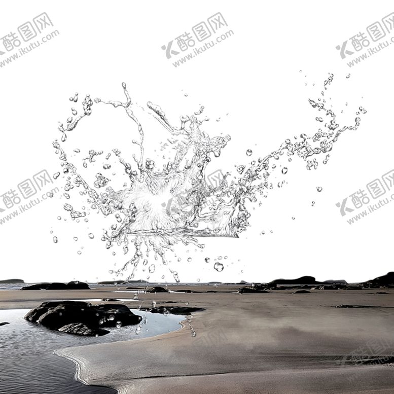 编号：14972109130841194856【酷图网】源文件下载-白色飞溅的水花