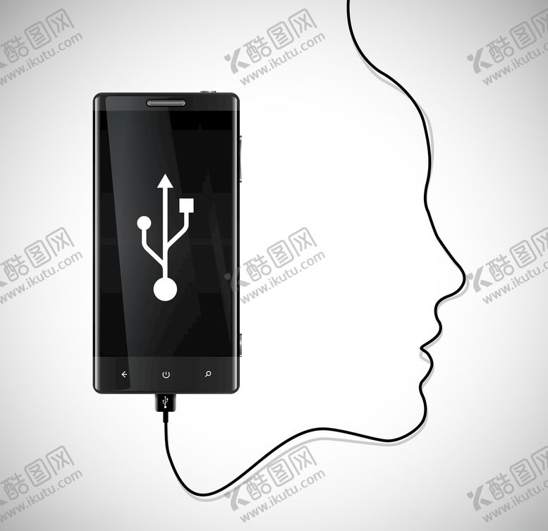 编号：82860105071511214763【酷图网】源文件下载-矢量抽象手机充电概念背景