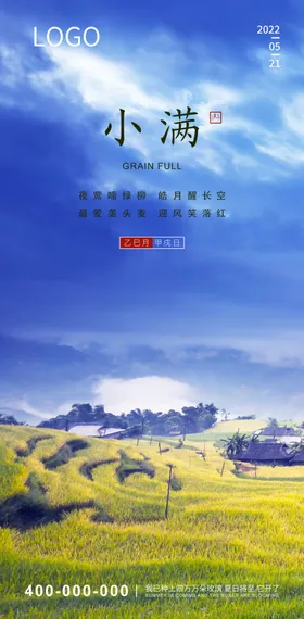 小满海报宣传广告地产海报