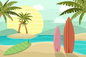 夏日海报背景