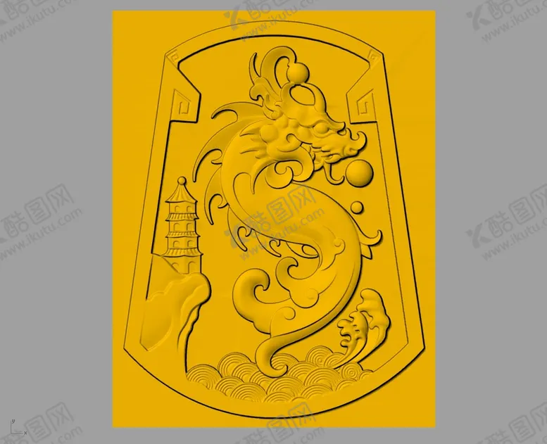 编号：96768302141045216729【酷图网】源文件下载-CAD浮雕装饰画立体模型