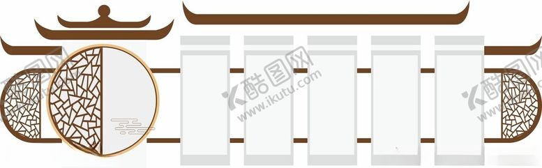 编号：51783902110513514887【酷图网】源文件下载-中式文化墙文化廊矢量素材