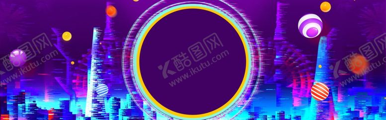 编号：16776405061935137569【酷图网】源文件下载-抖音故障风科技促销海报背景图片