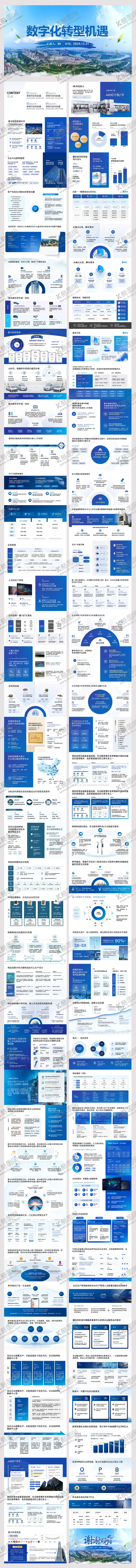 编号：35233204080449398922【酷图网】源文件下载-蓝色数字化发展计划高端汇报PPT