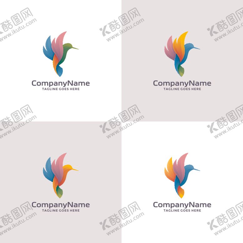 编号：30494907091325372212【酷图网】源文件下载-禽类LOGO标志