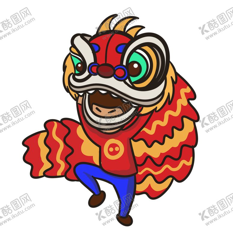 编号：52932204180209417895【酷图网】源文件下载-春节舞狮
