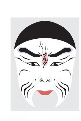中国风传统京剧脸谱