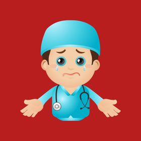 手绘医生护士人物疗人物