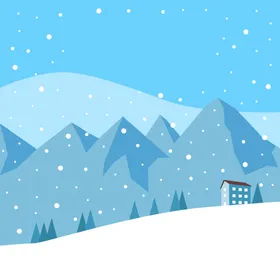 冬天背景雪地冰雪地插图寒冷