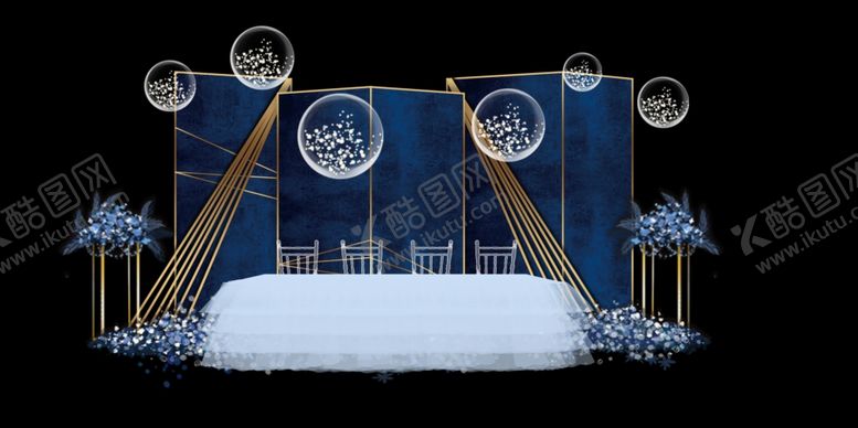 编号：36345609271303383962【酷图网】源文件下载-蓝色婚礼