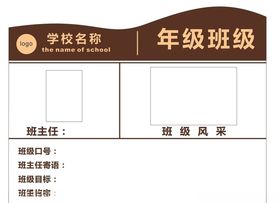 学校班级门牌