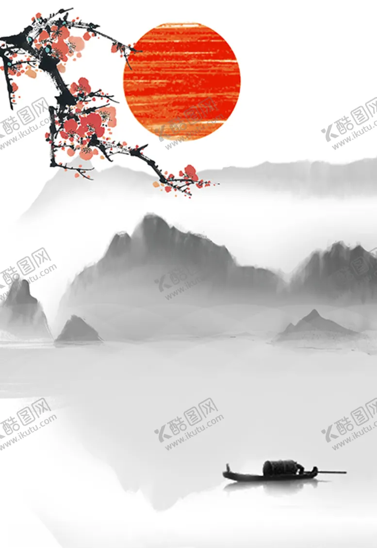 编号：31823705101117497186【酷图网】源文件下载-中国风古典水墨民俗古风装饰画