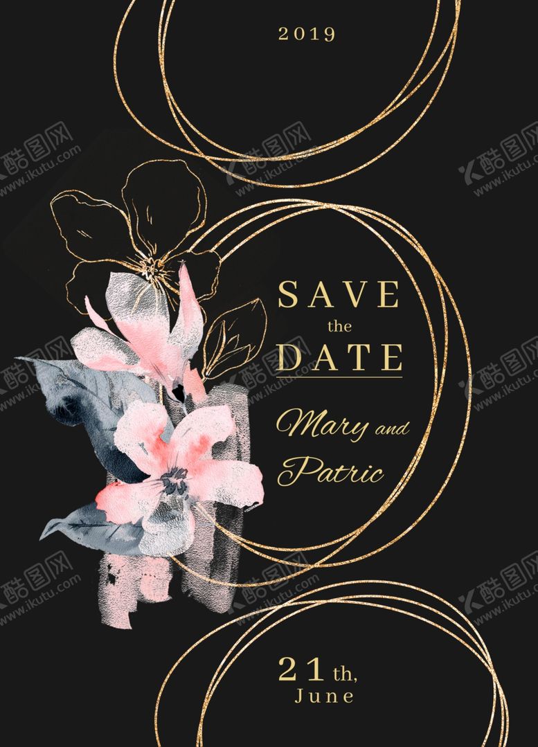 编号：29580310291441289024【酷图网】源文件下载-水彩花朵创意图案背景