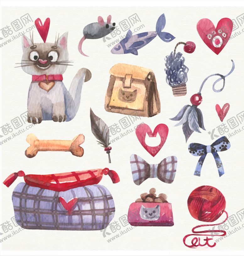 编号：78238709261150189163【酷图网】源文件下载-矢量猫