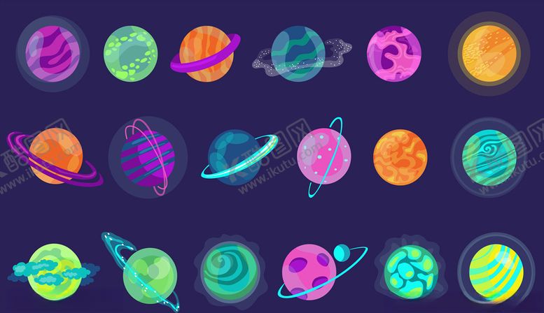 编号：45850406191408038217【酷图网】源文件下载-星球插画