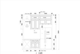 厨房cad立面图