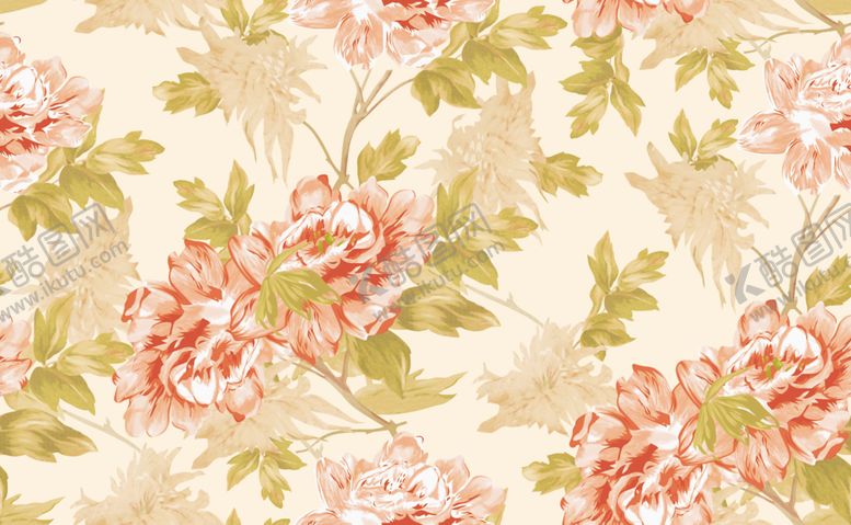 编号：15873510080635217511【酷图网】源文件下载-手绘花大朵牡丹菊花