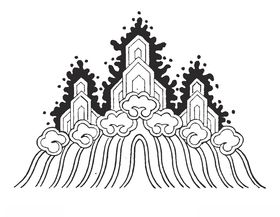 镂空花图案