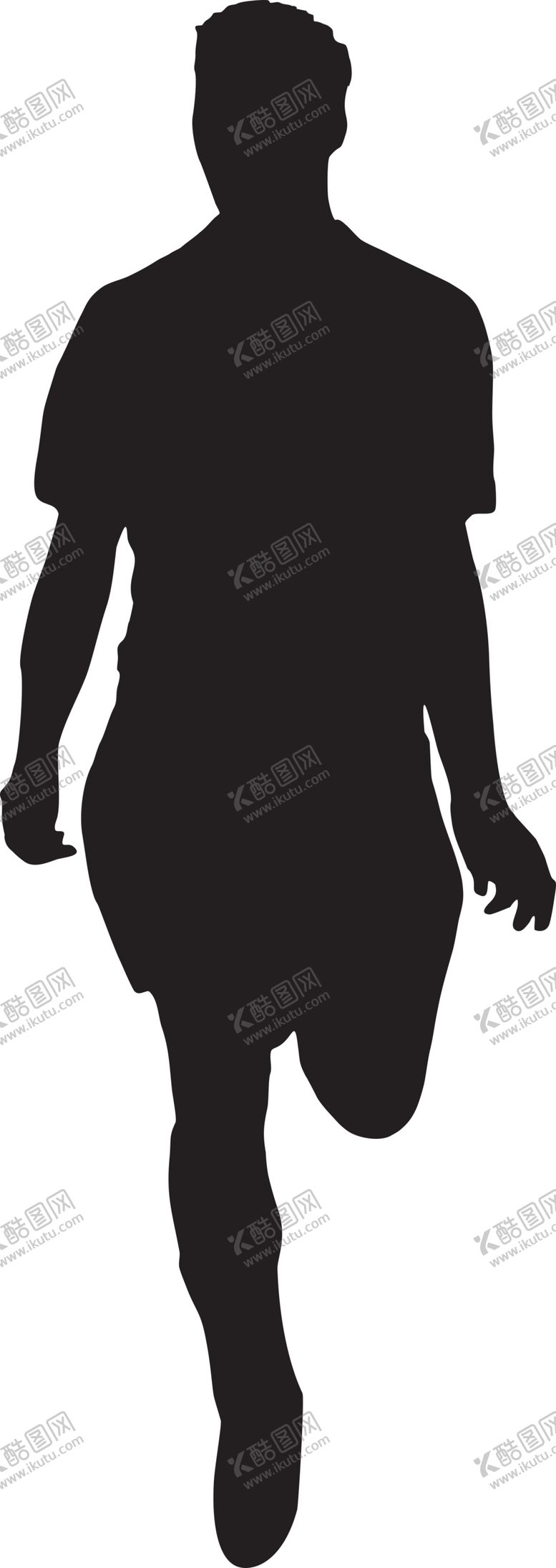 编号：80699405090738049266【酷图网】源文件下载-运动员剪影