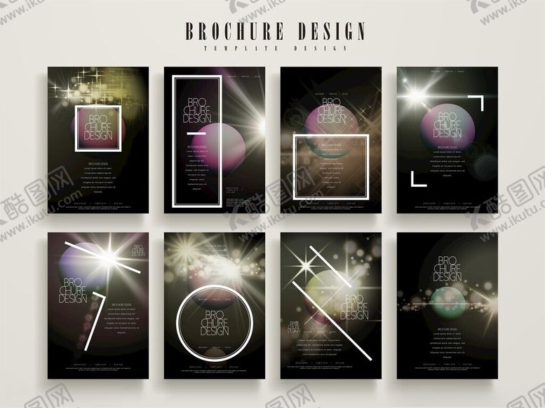 编号：70235311150030142529【酷图网】源文件下载-抽象光影几何图形设计素材