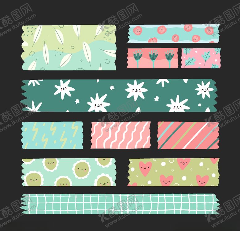 编号：25539509242004556263【酷图网】源文件下载-纸胶带图案