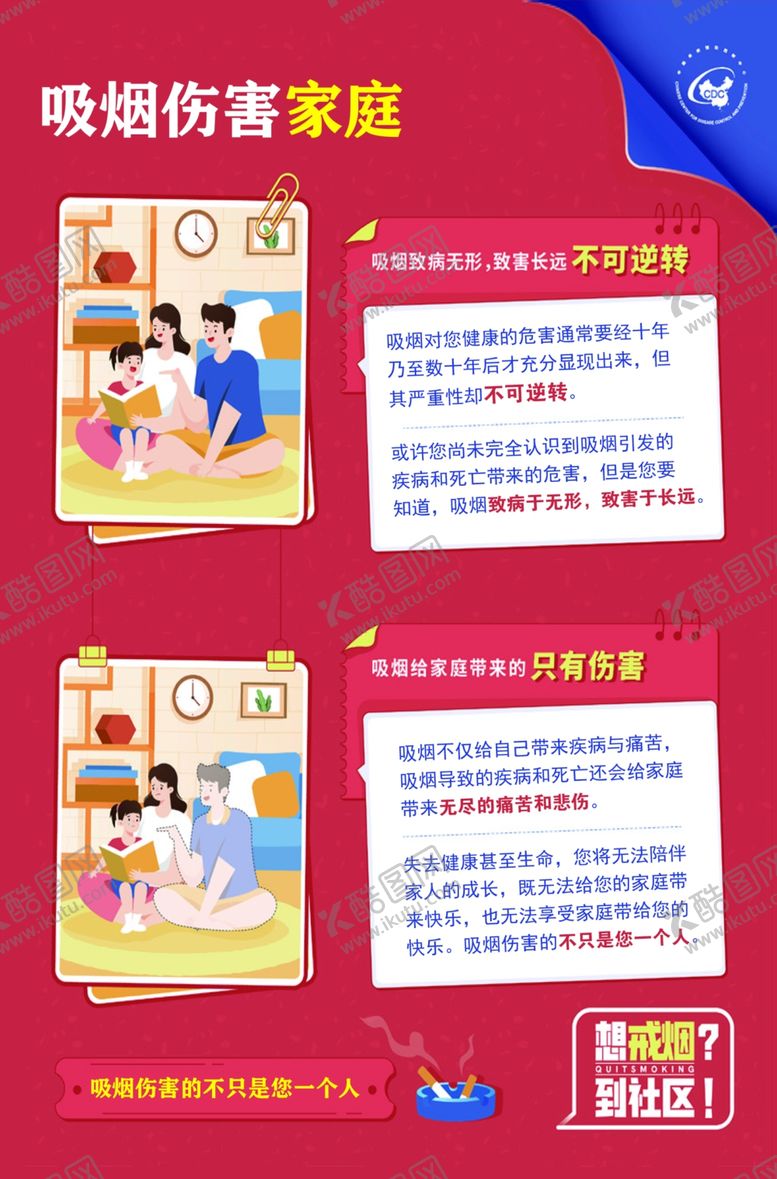编号：32763802152319277161【酷图网】源文件下载-吸烟伤害家庭