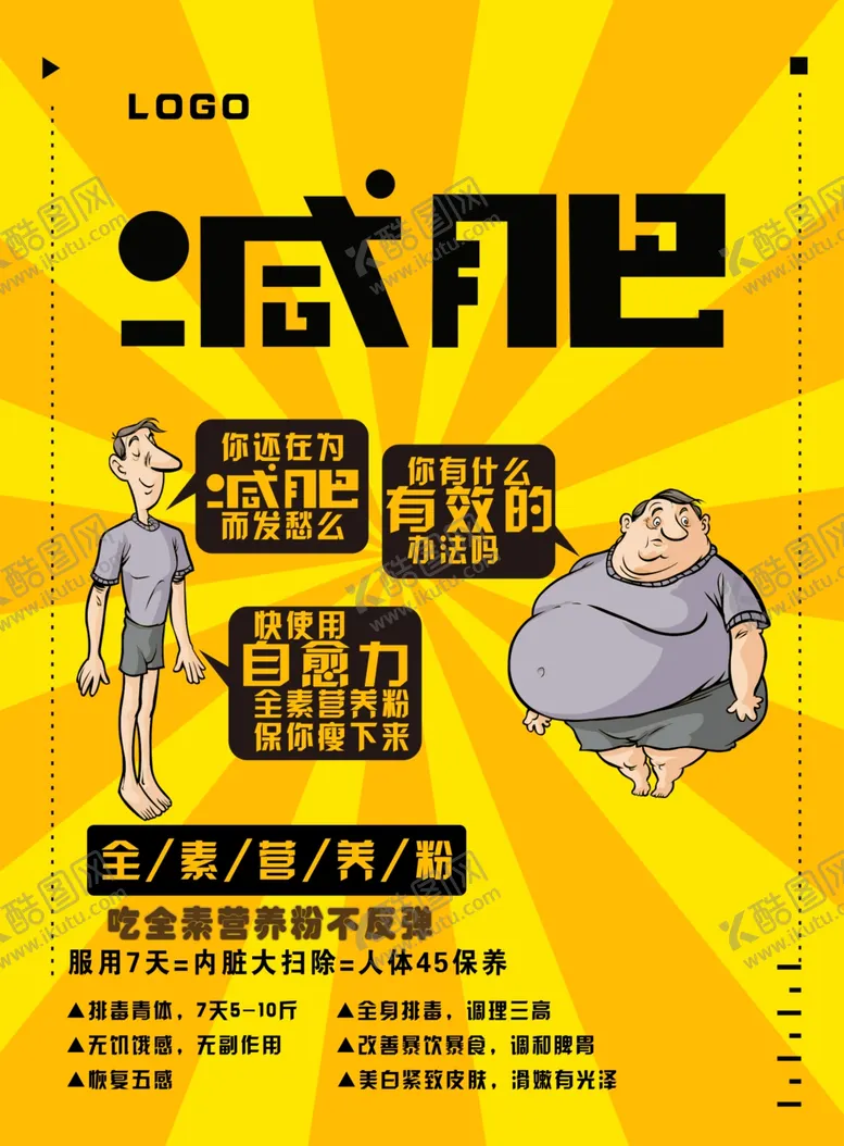 编号：45253402280716597688【酷图网】源文件下载-减肥传单DM宣传单