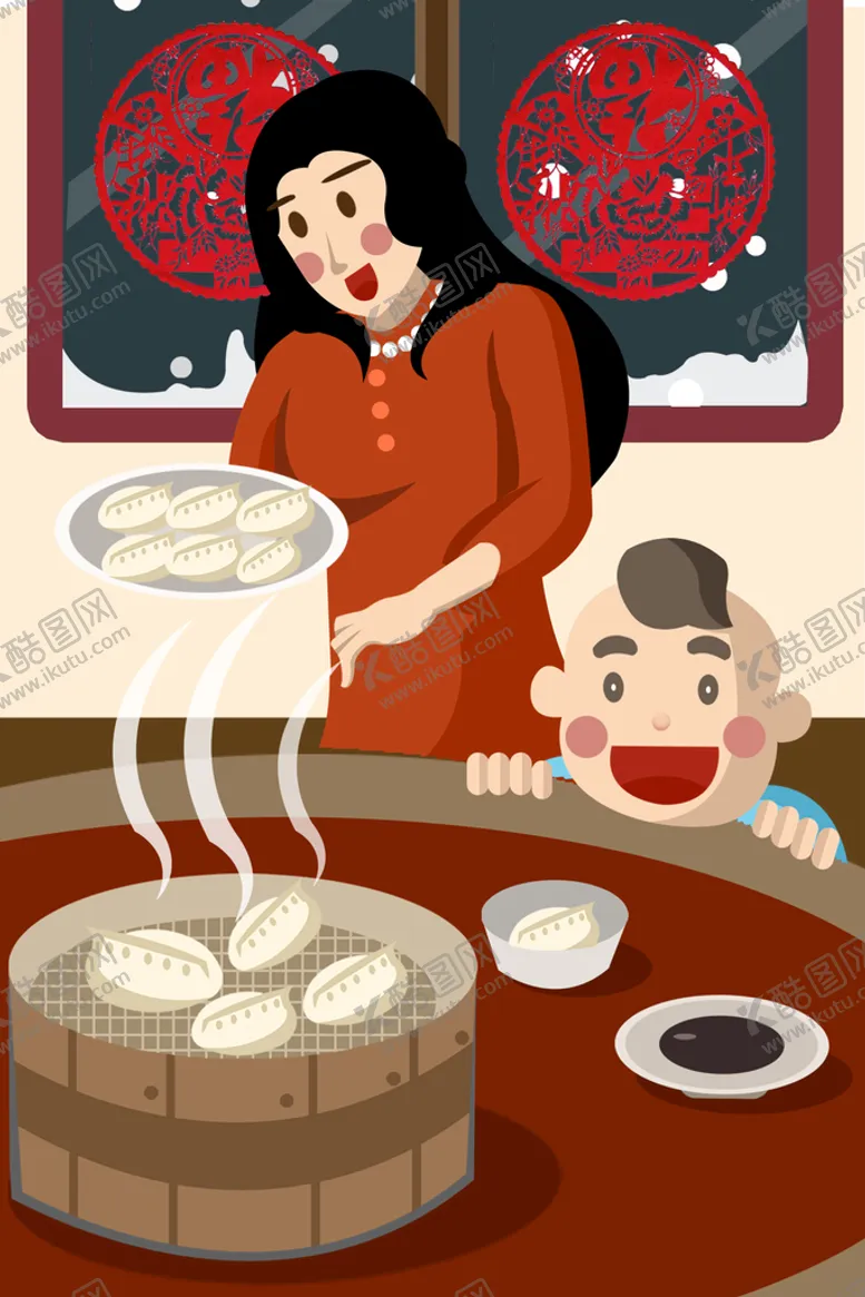 编号：59203709171141485718【酷图网】源文件下载-新年插画