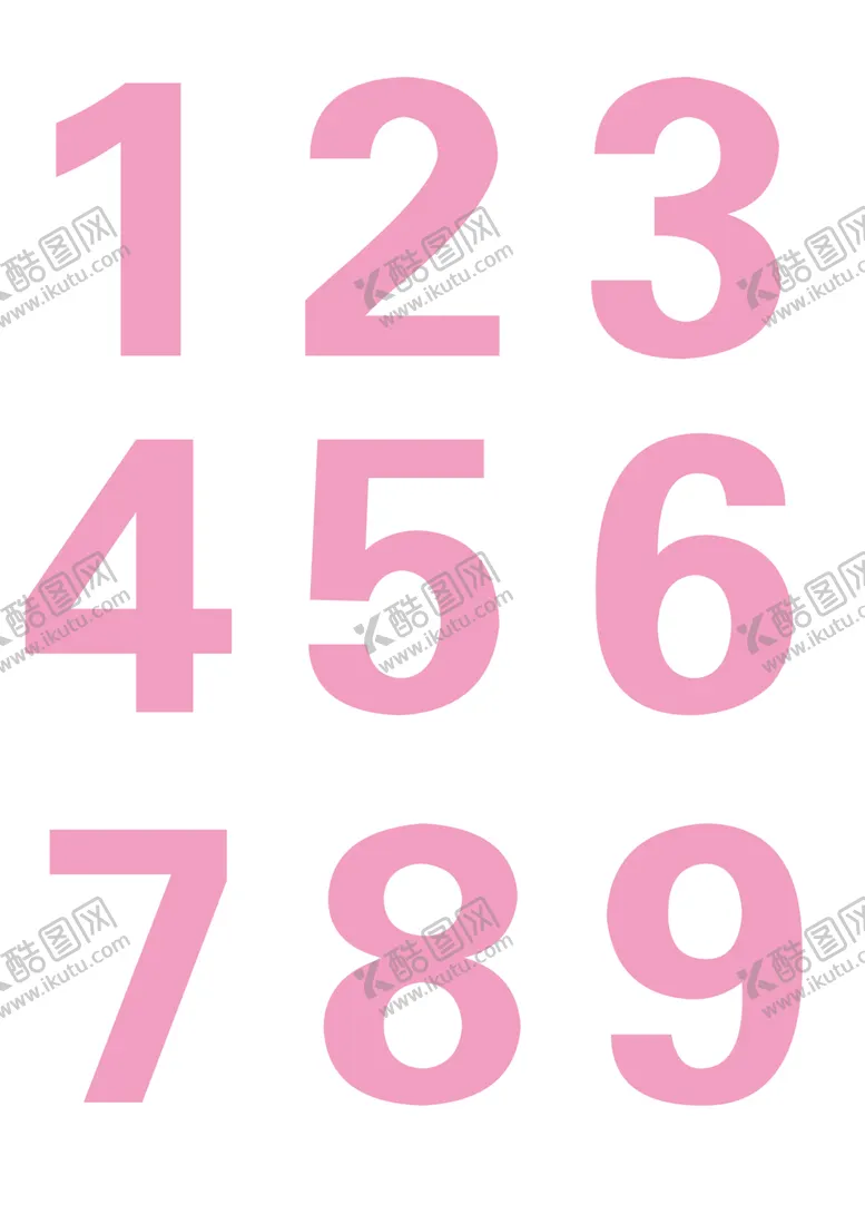 编号：80060707020559299273【酷图网】源文件下载-数字