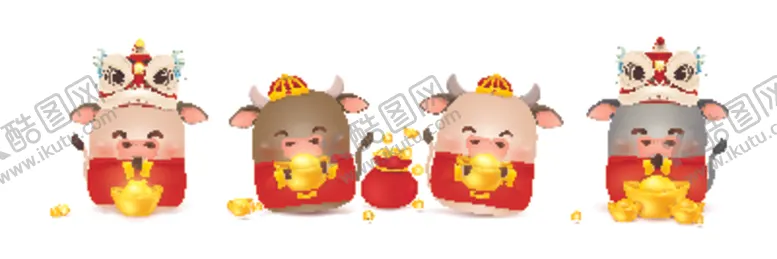 编号：79418003272048249939【酷图网】源文件下载-牛年卡通形象