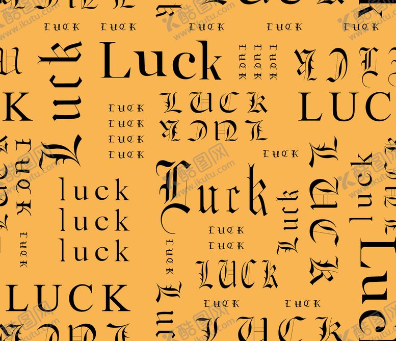编号：53072610060256548234【酷图网】源文件下载-字母luck