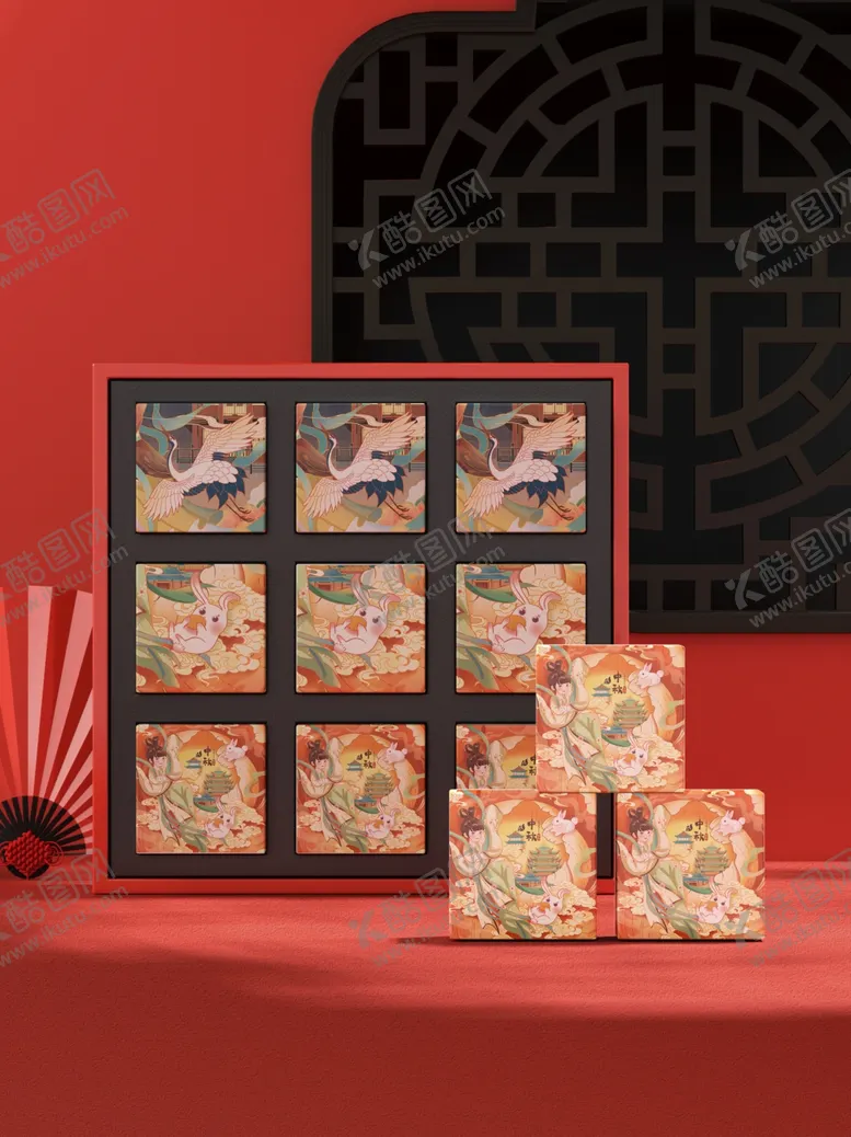 编号：15696702210831203281【酷图网】源文件下载-中秋礼盒样机