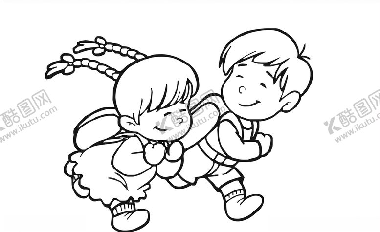 编号：13404110111553144148【酷图网】源文件下载-简笔画人物