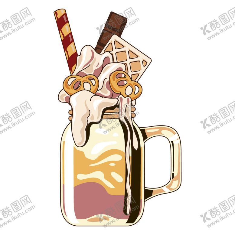 编号：30497609170647223052【酷图网】源文件下载-多彩甜点杯