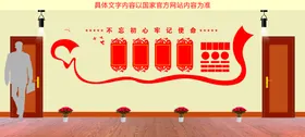 党建文化墙长廊社区图模板