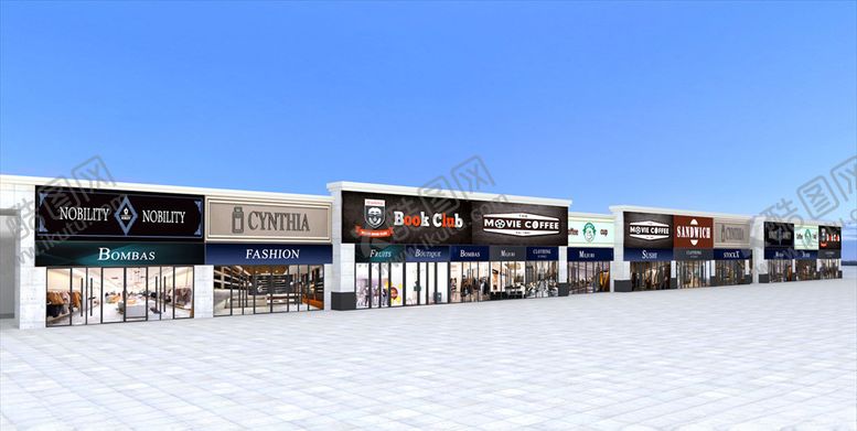 编号：86377909241055198885【酷图网】源文件下载-商业街