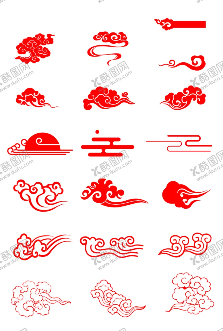编号：07983409121953223702【酷图网】源文件下载-祥云雕刻纹样水纹