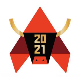 简约春节牛2021