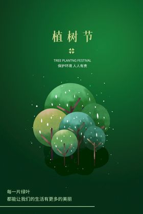 312创意植树节海报