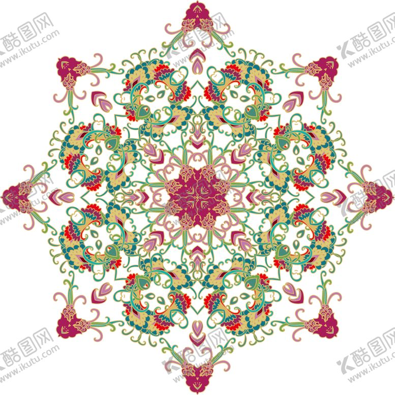 编号：39586401250342445873【酷图网】源文件下载-纹样花纹纹理古典吉祥纹